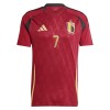 Maillot de Supporter Belgique De Bruyne 7 Domicile Euro 2024 Pour Homme